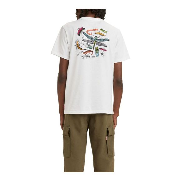 LEVI'S Mens White Logo Graphic Jersey T-Shirt XL - Picture 2 of 2